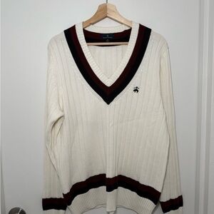 Brooks Brothers V-Neck Tennis Sweater